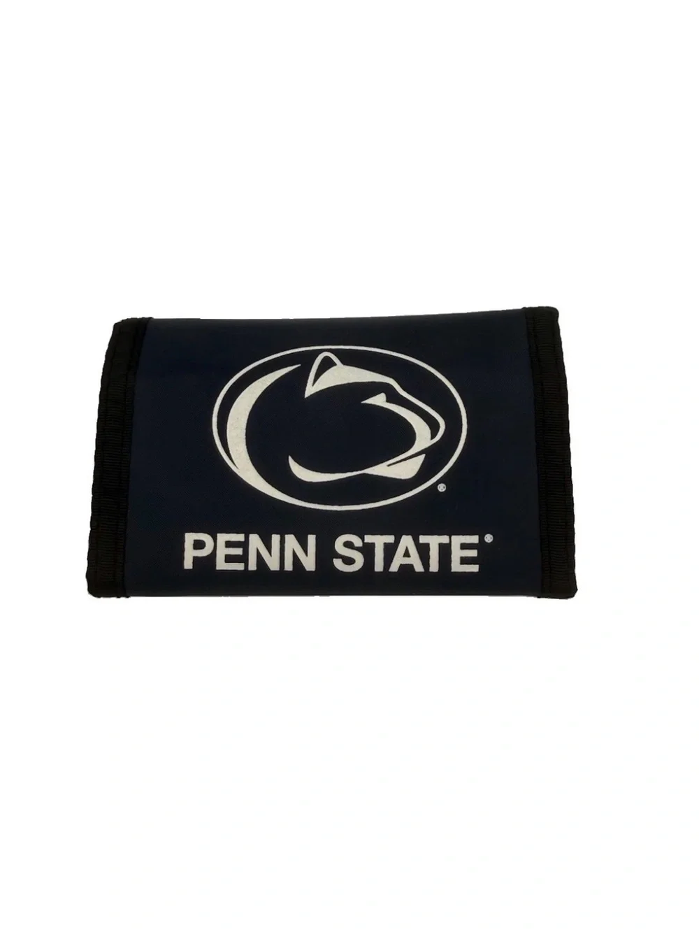 Penn State Navy Logo Tri-Fold Wallet - Unisex, Velcro, great for all ages!